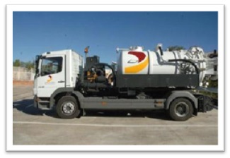 Camión de desatascos de la Excma. Diputación Provincial 