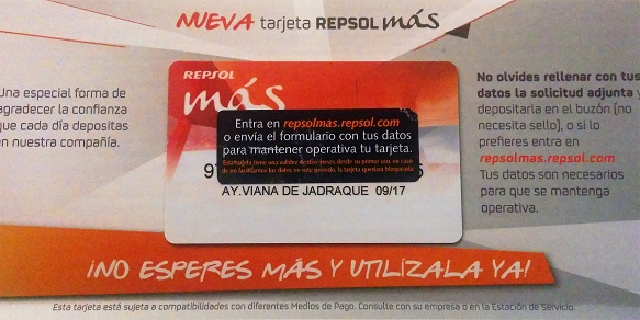 Tarjeta Repsol Más