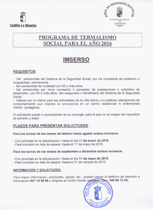 Termalismo Social 2016